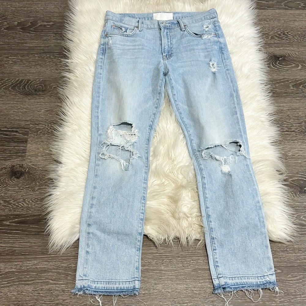 MOTHER Superior Womens The Rascal Ankle Undone Hem Size 27 Vacation Temptation